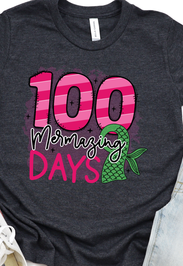 100 Mermazing Days DTF Transfers DTF4342
