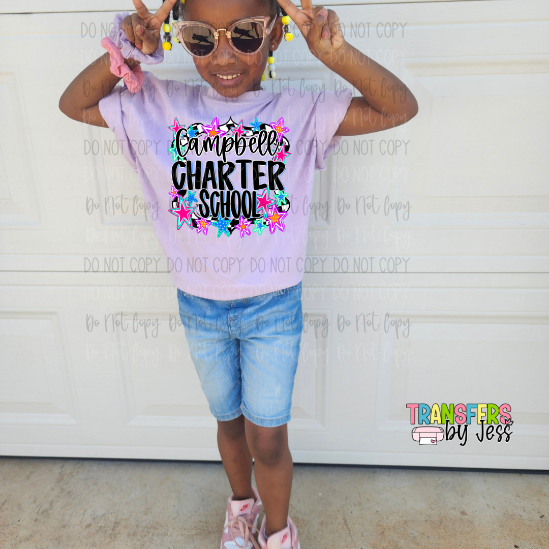 *School Stars Custom Grade/School DTF Transfer