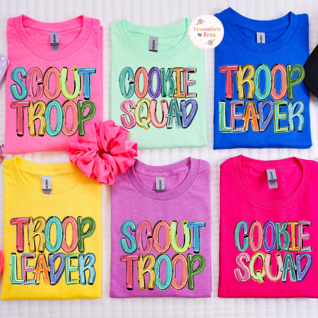 Scout Troop Cookie Squad DTF Transfer