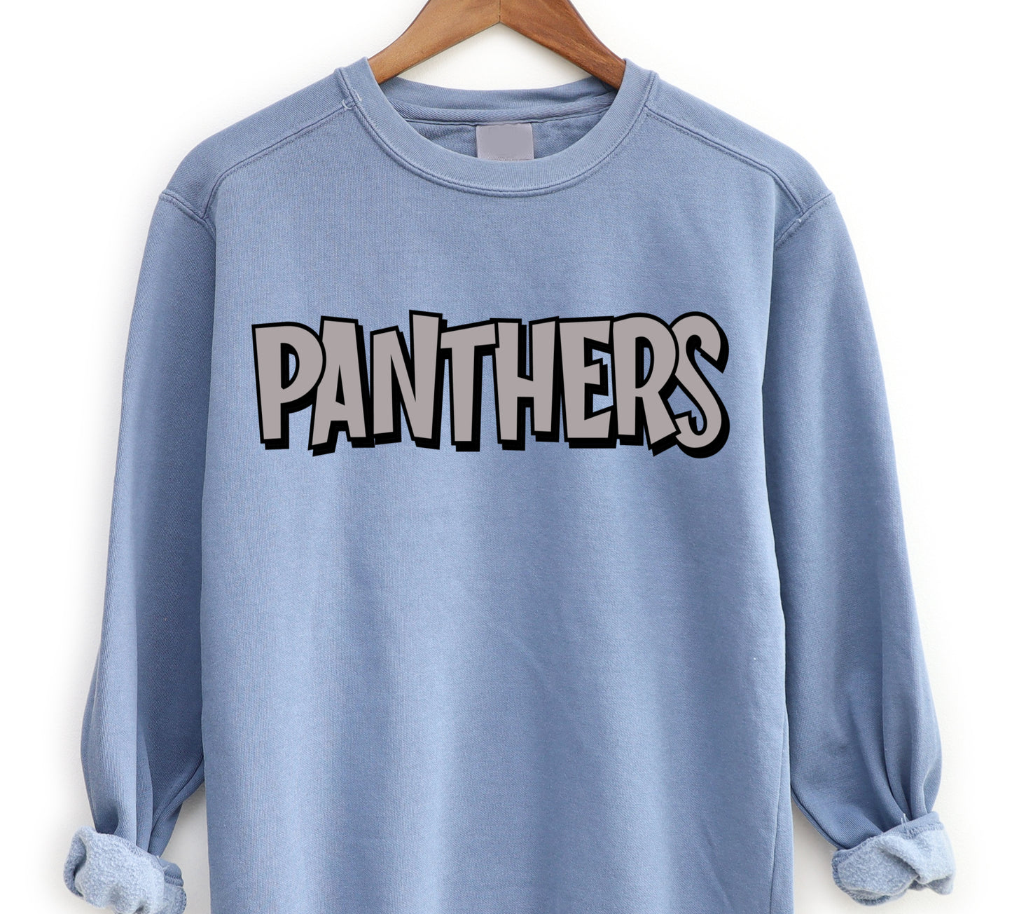 Panthers Gray DTF Transfers DTF4250