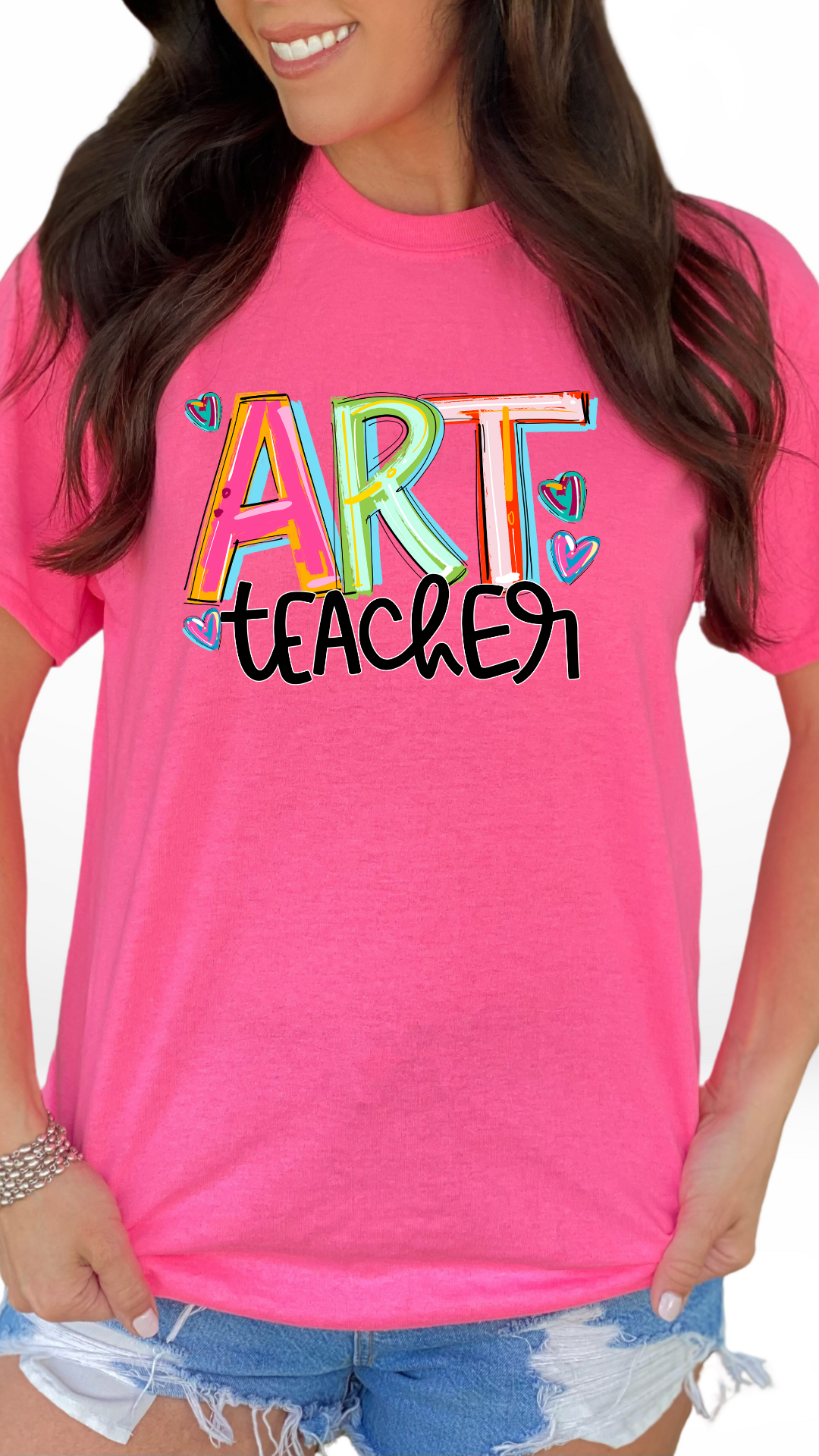 Cheery Doodle Art Teacher DTF Transfer