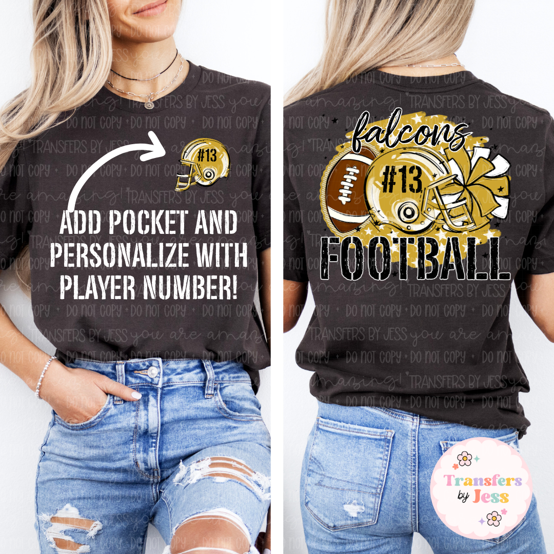 Mascot Football Stars DTF Transfer