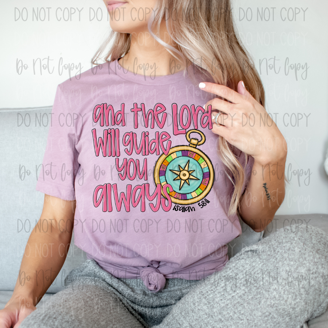 The Lord Will Guide You DTF Transfer