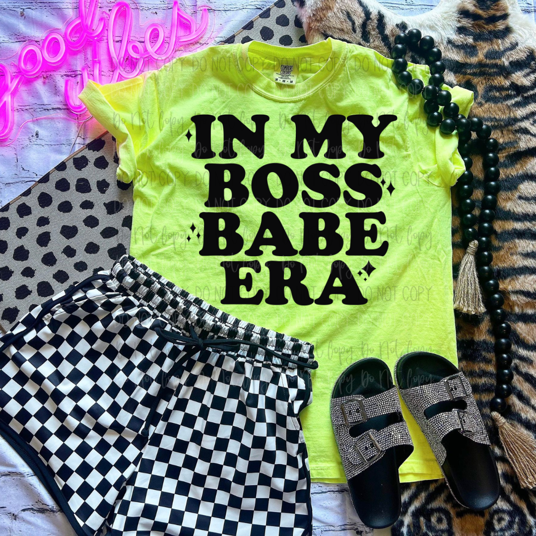In My Boss Babe Era DTF Transfer