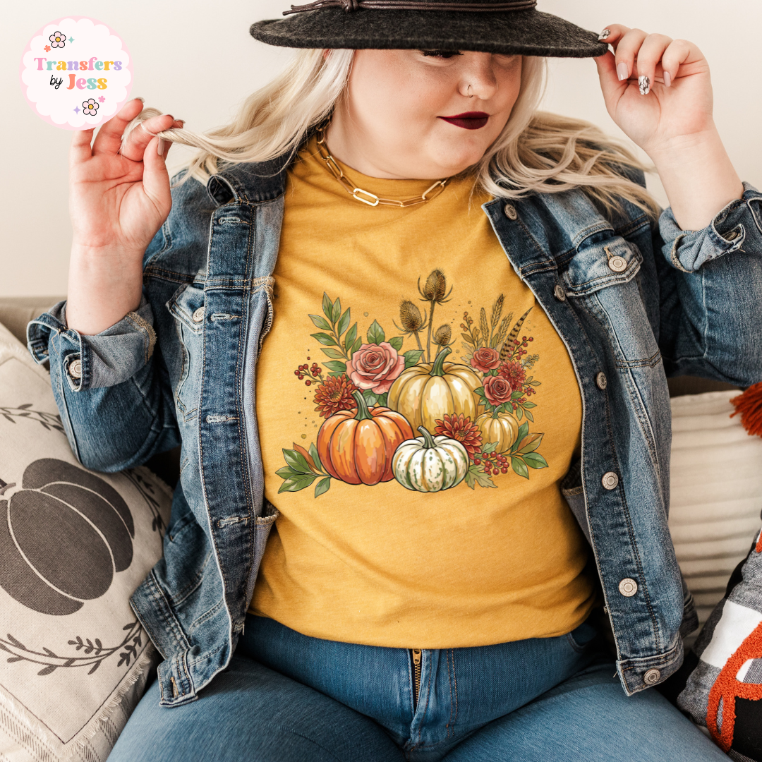 Pumpkin Bouquet DTF Transfer