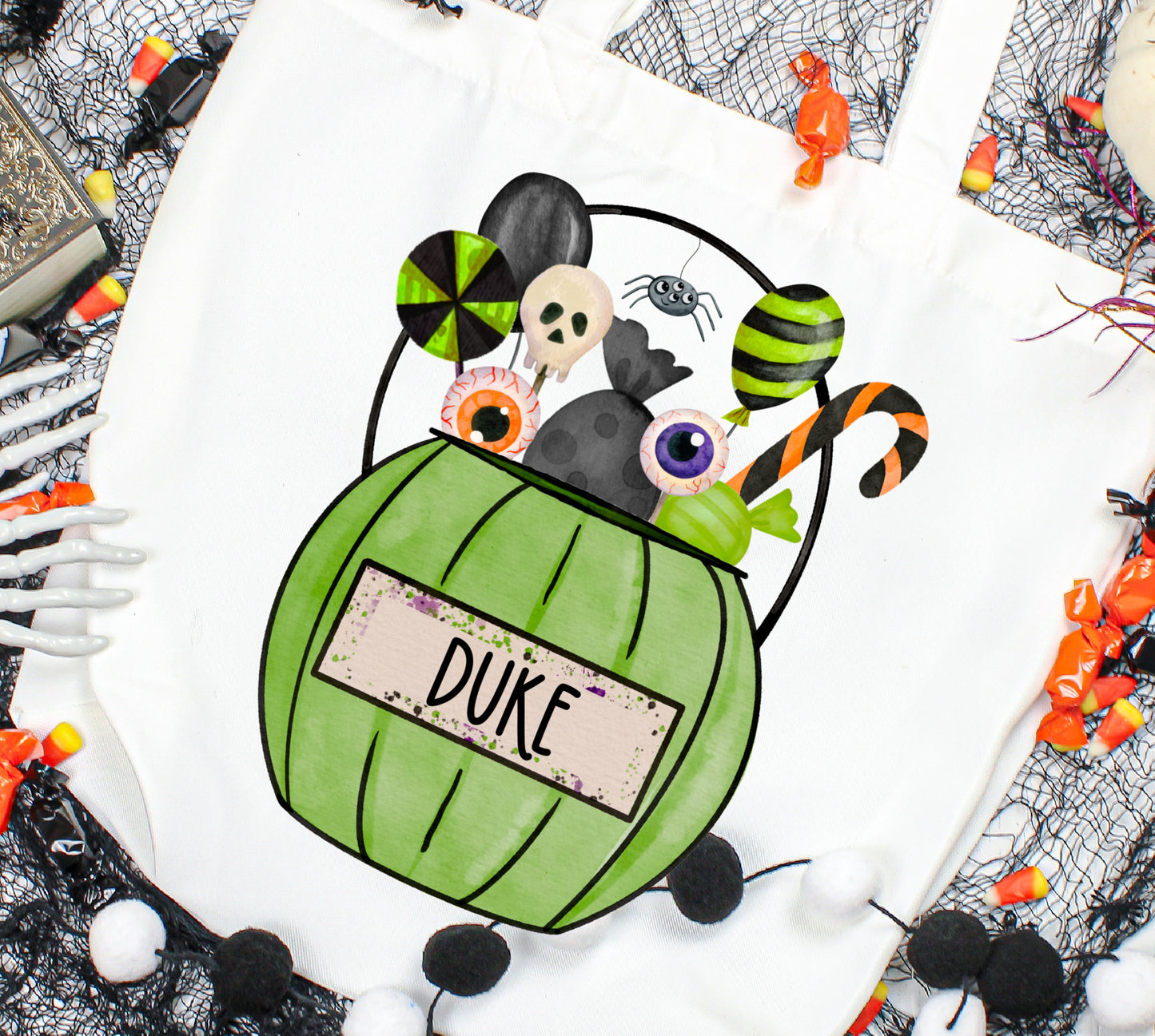 Halloween Treat bag prints - Green DTF Transfers
