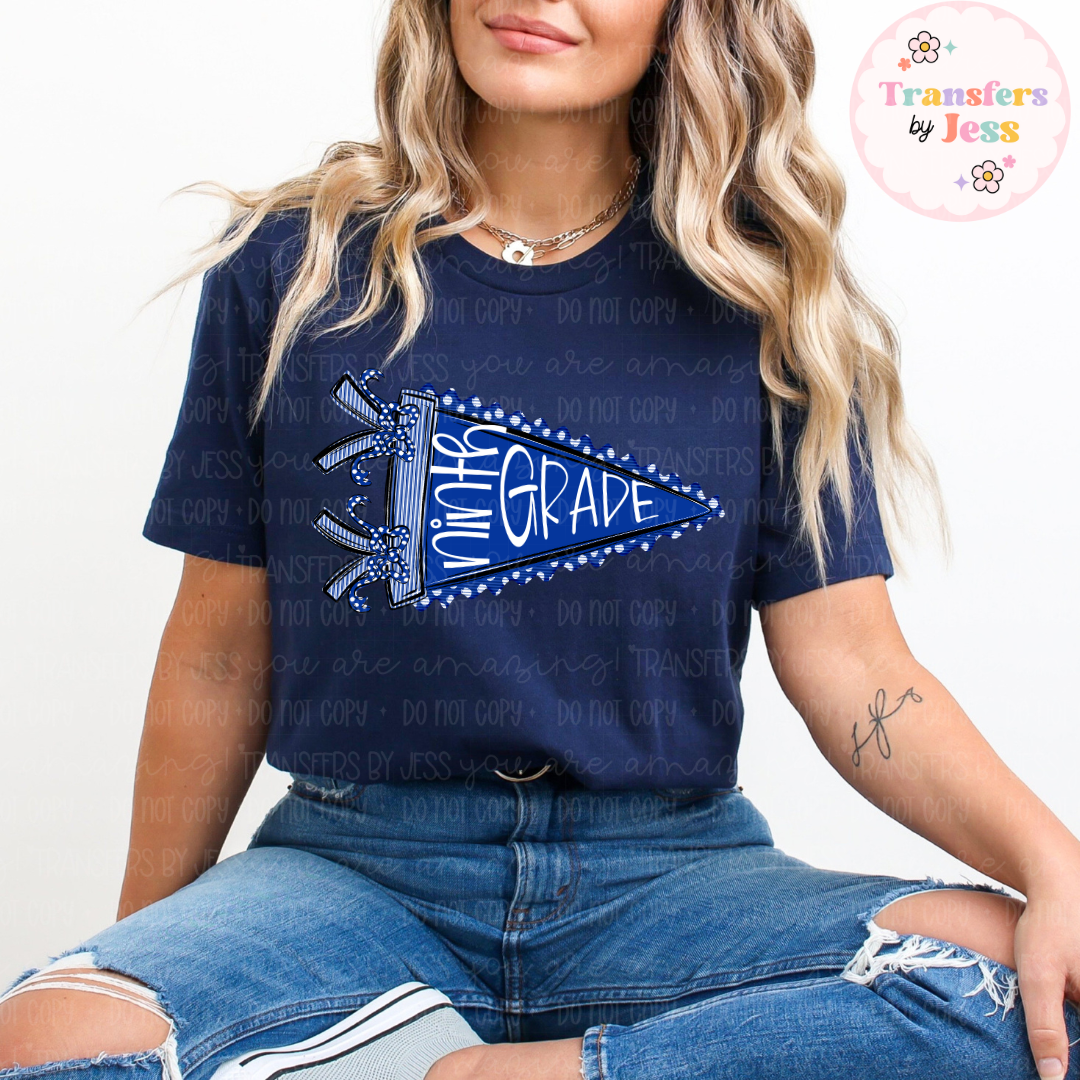 Grade Level Pennants DTF Transfer