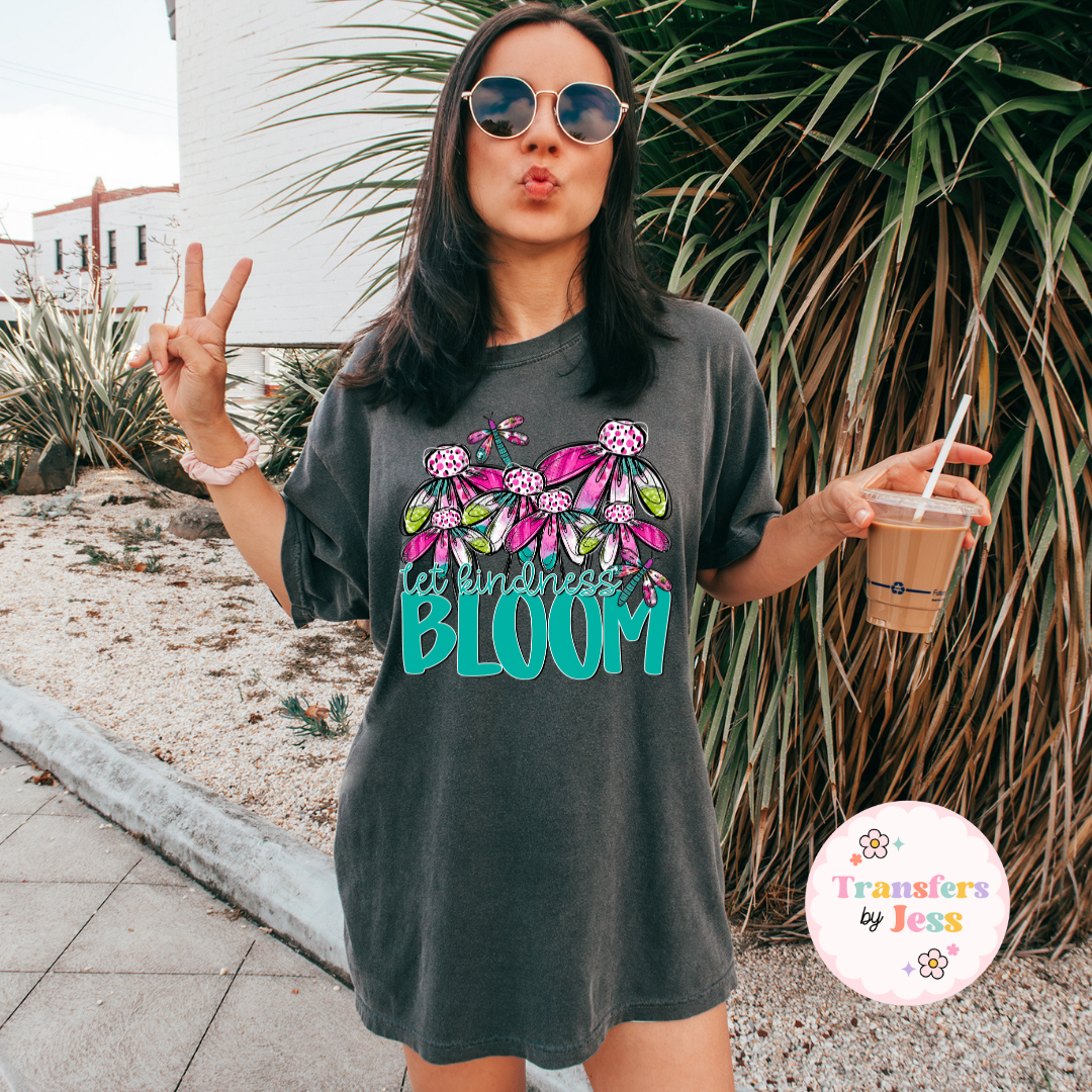 Let Kindness Bloom DTF Transfer