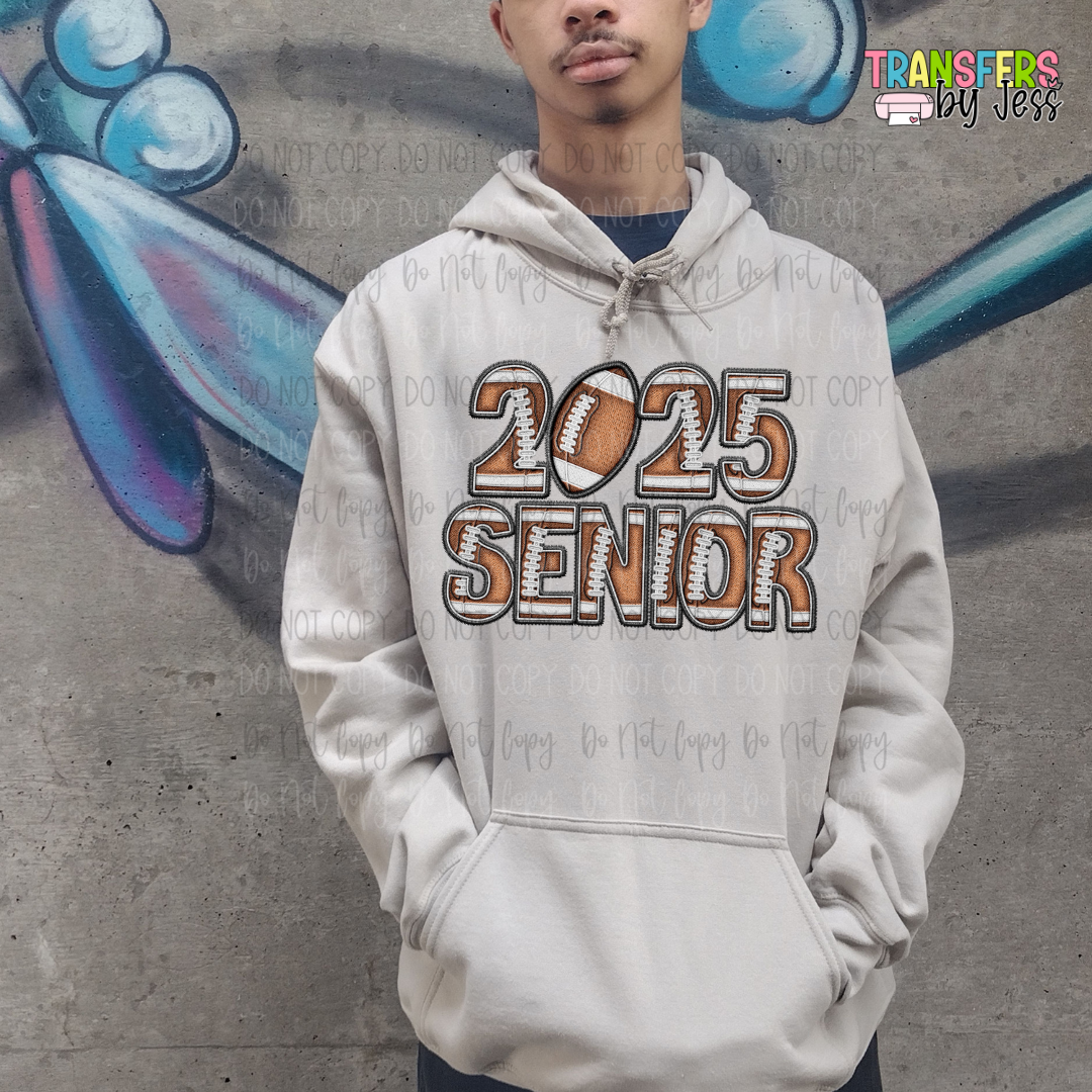 *2025 Senior Faux Applique Sports DTF Transfer