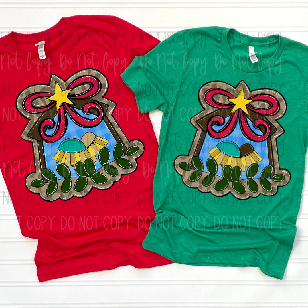 Sweet Baby Jesus Manger DTF Transfer