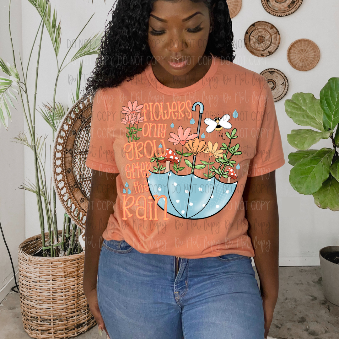 Flowers After The Rain DTF Transfer