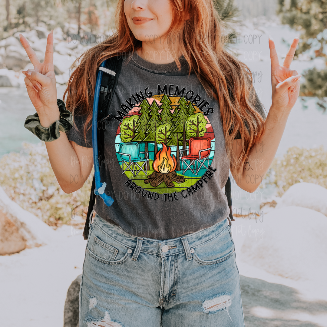 Making Memories Around The Campfire DTF Transfer