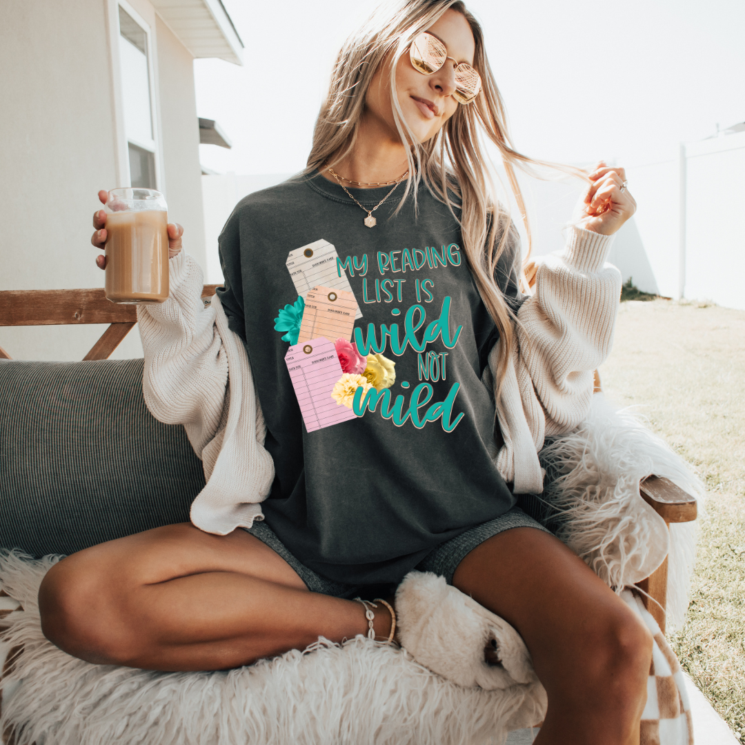 Reading List is Wild DTF Transfer