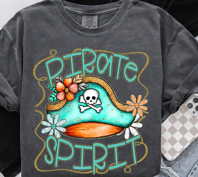 *Custom Teal/Gold Funky Mascot DTF Transfer