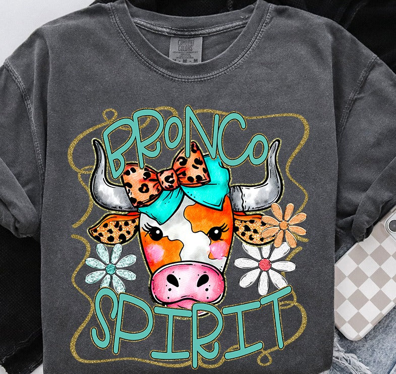 *Custom Teal/Gold Funky Mascot DTF Transfer