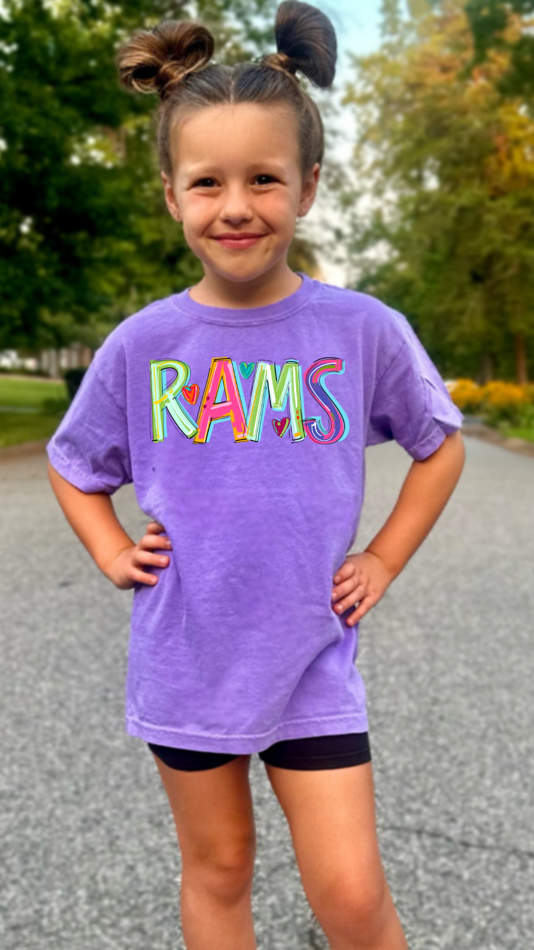 Cheery Doodle Rams DTF Transfer