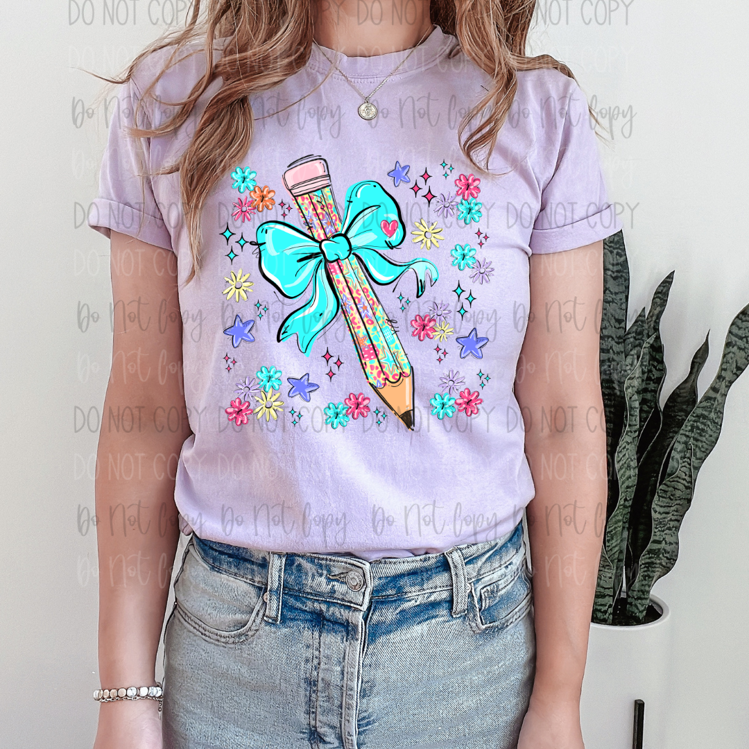 Teacher Pencil Collage DTF Transfer