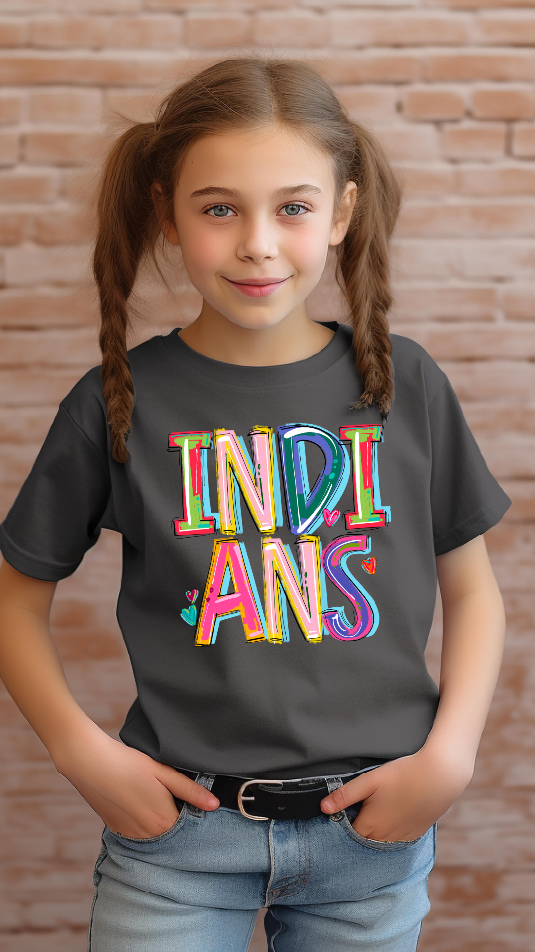 Cheery Doodle Indians DTF Transfer