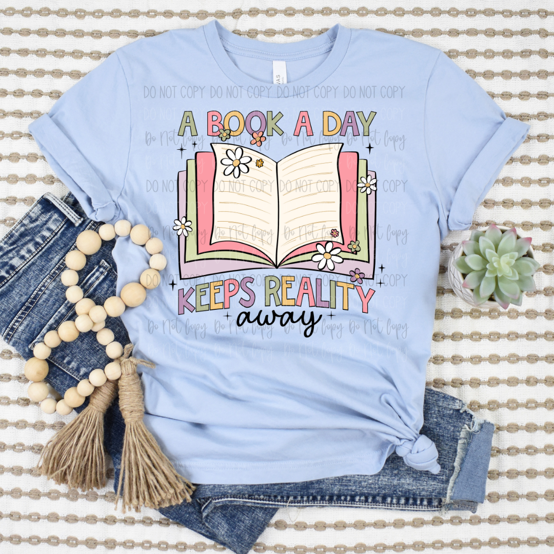 A Book A Day DTF Transfer