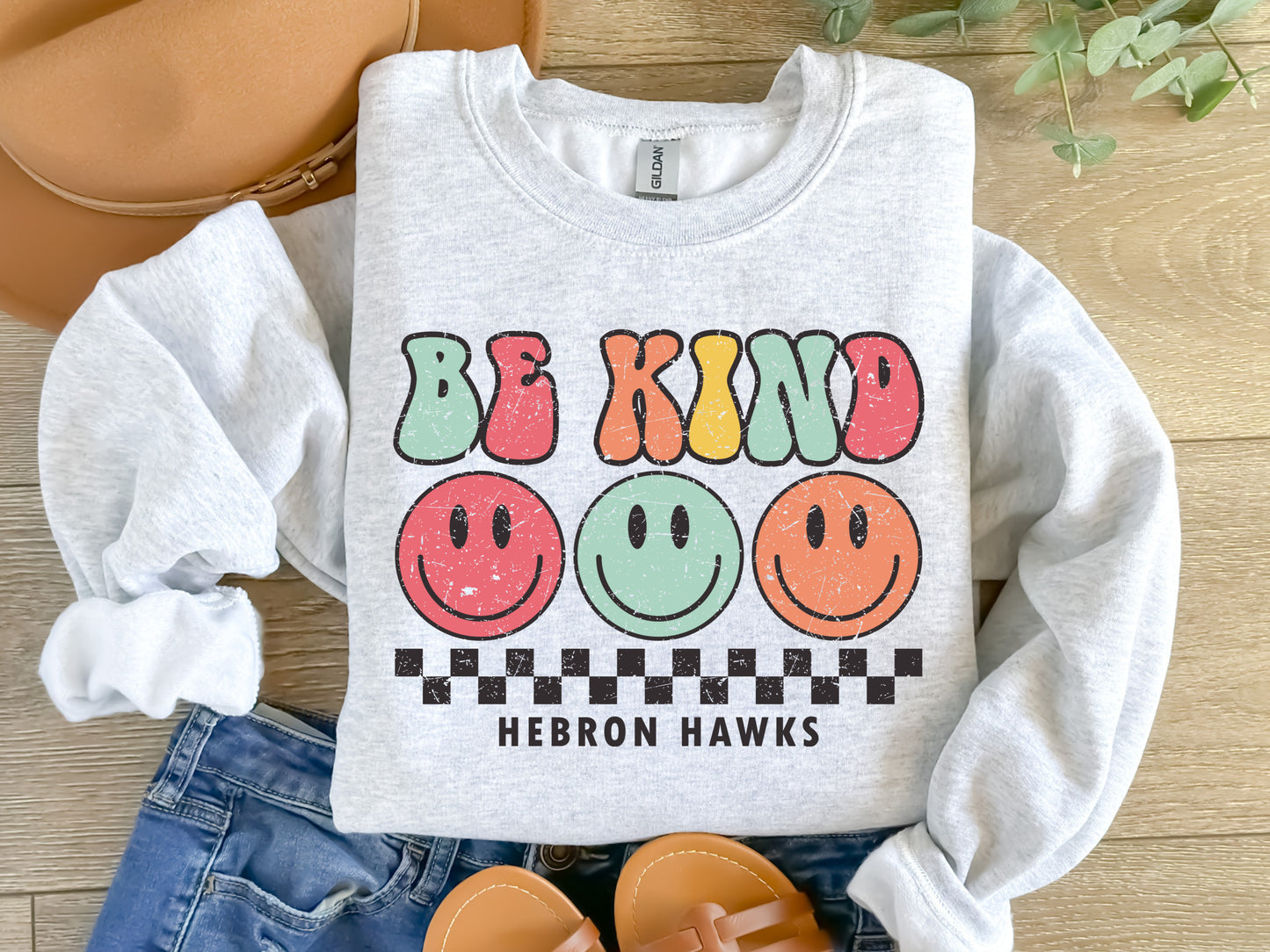 Be Kind Hebron Hawks DTF transfers - DTF5000