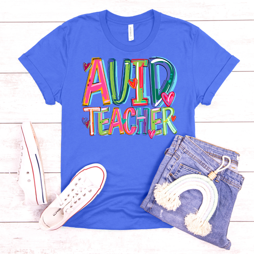 Auid Teacher Cheery Doodle DTF Transfer
