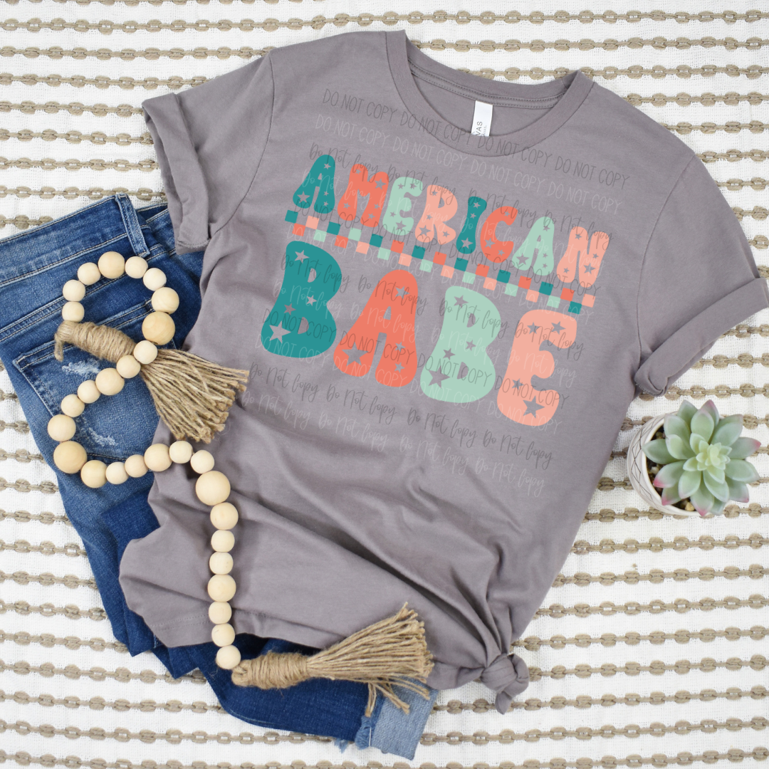 American Babe/Mama/Mini DTF Transfer