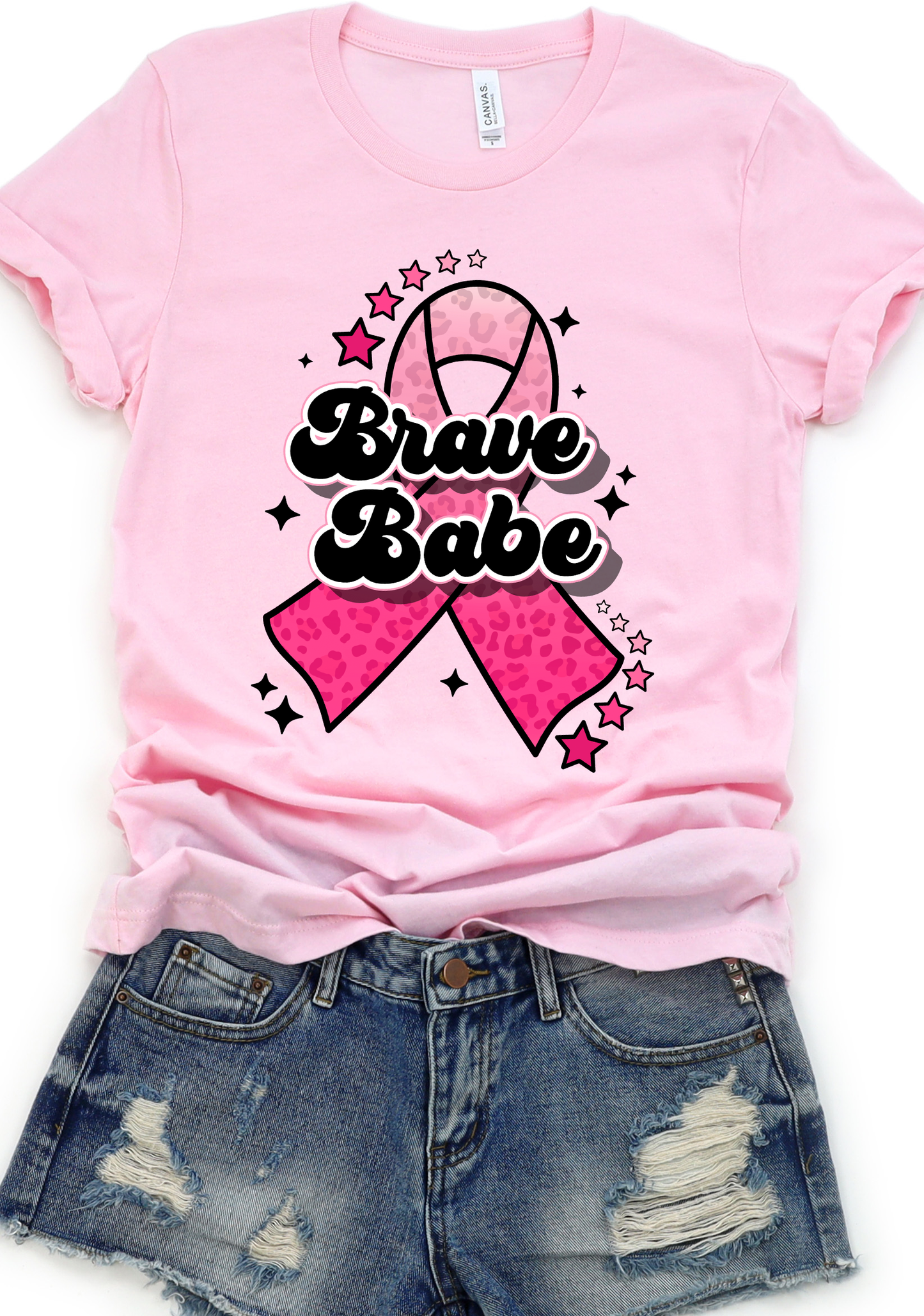 Breast Cancer Brave Babe DTF Transfers DTF4042