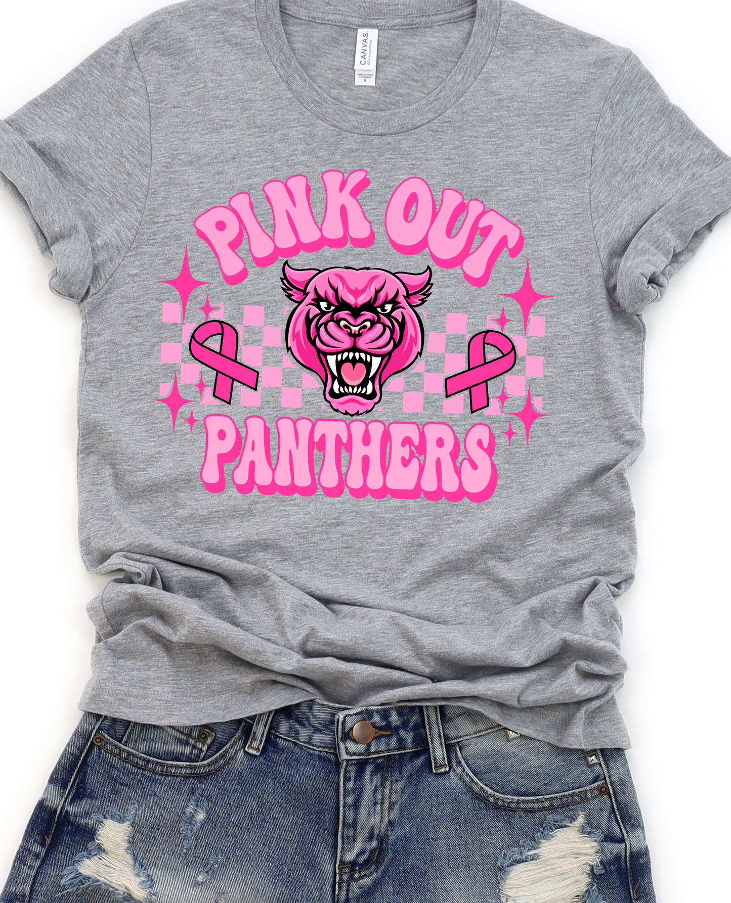 Pink Out Panthers DTF Transfers DTF4044