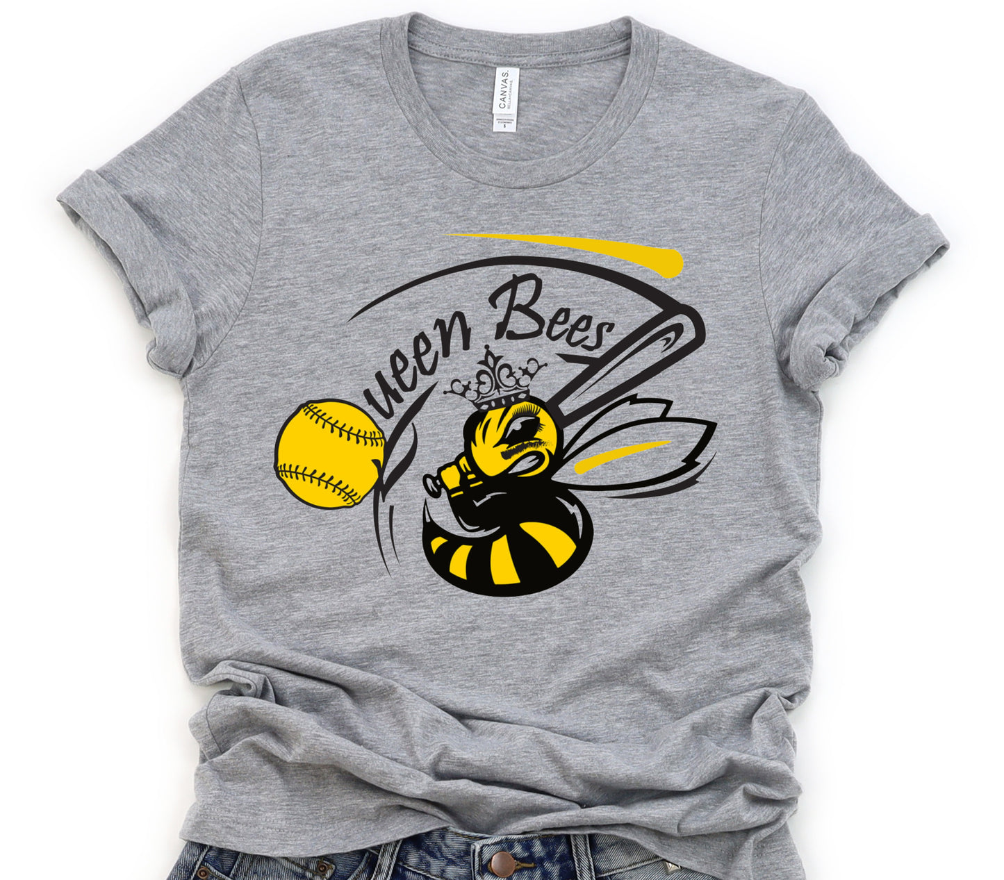 Queen bees softball DTF Transfers