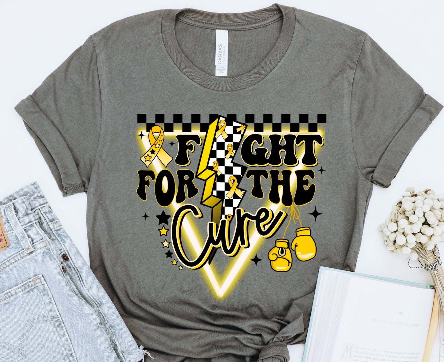 Childhood Cancer awareness 001 DTF transfer