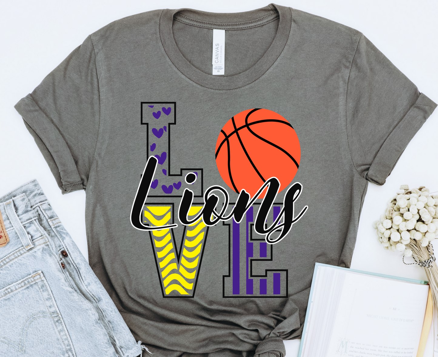 Lions basketball DTF Transfers