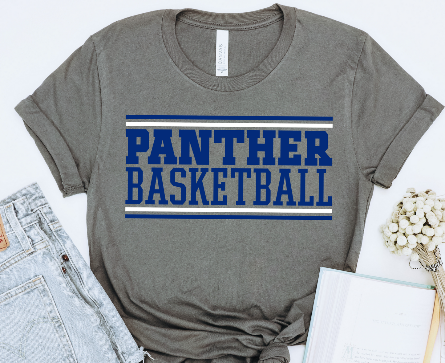 Panther Basketball DTF Transfers DTF4254