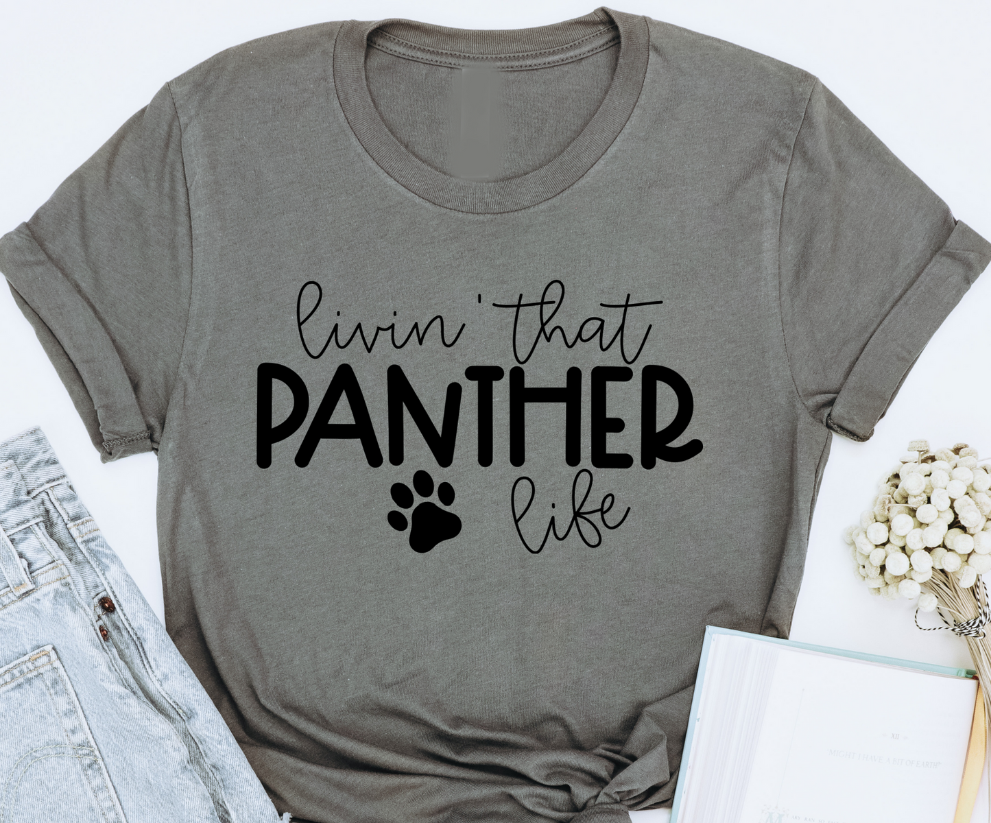 Livin that panther life DTF Transfers DTF4238