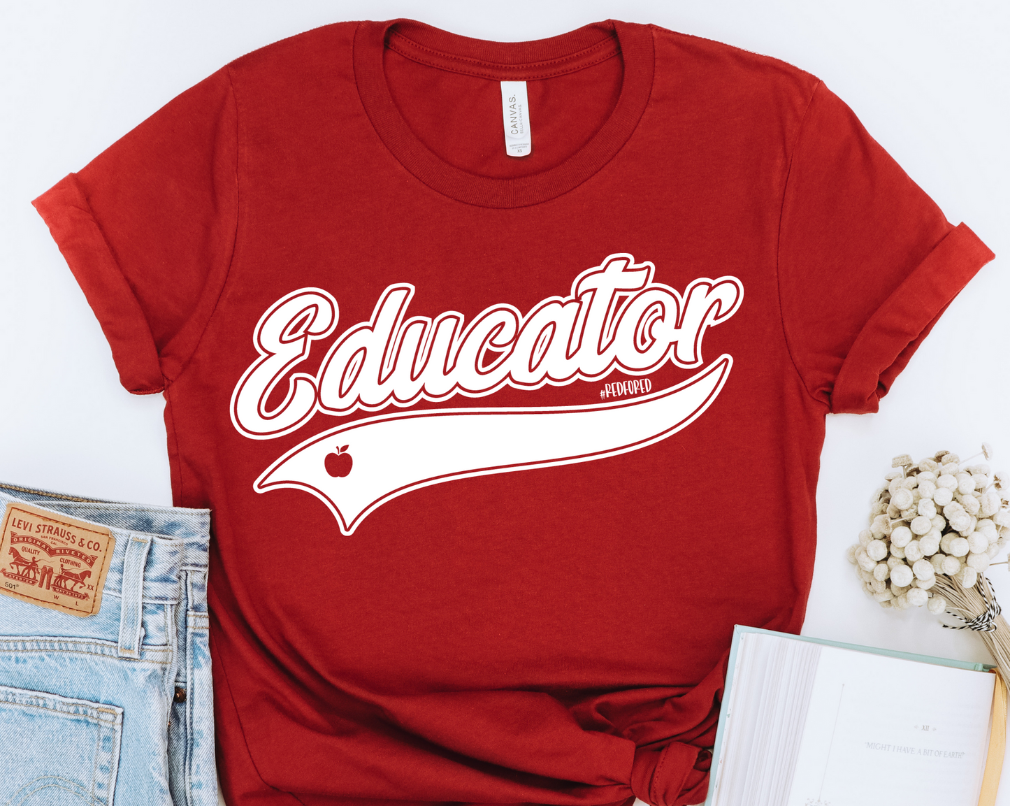 Red for Ed Teacher 003 DTF Transfers