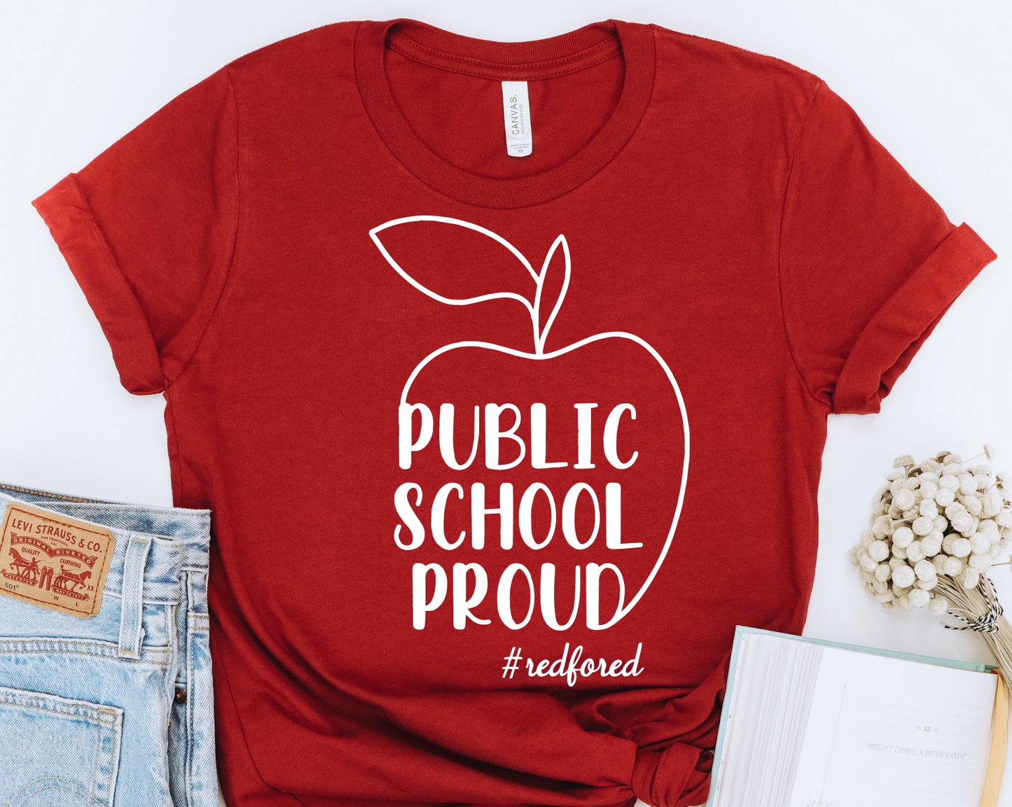 Red for Ed Teacher 002 DTF Transfers