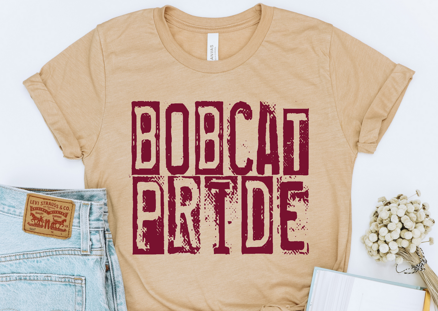 Bobcats maroon DTF Transfers