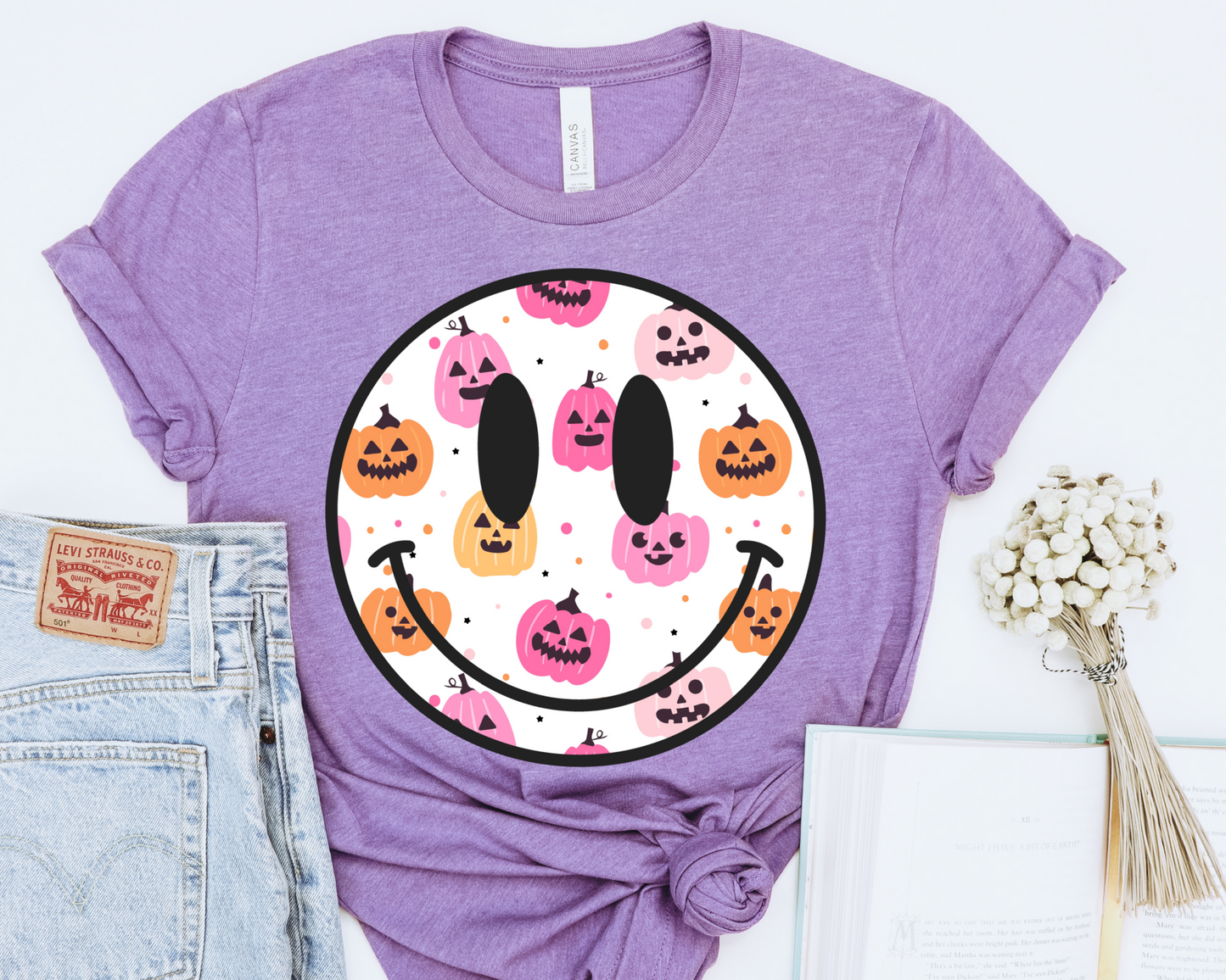 Fall Smile face pumpkin DTF Transfers