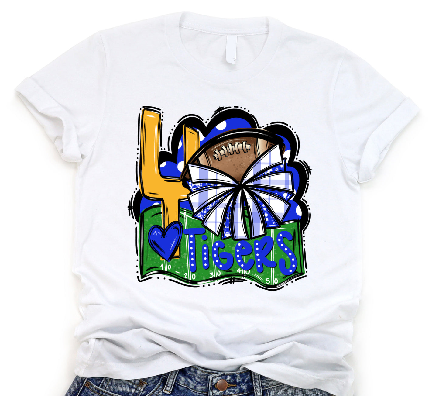 Tigers football cheer DTF Transfers