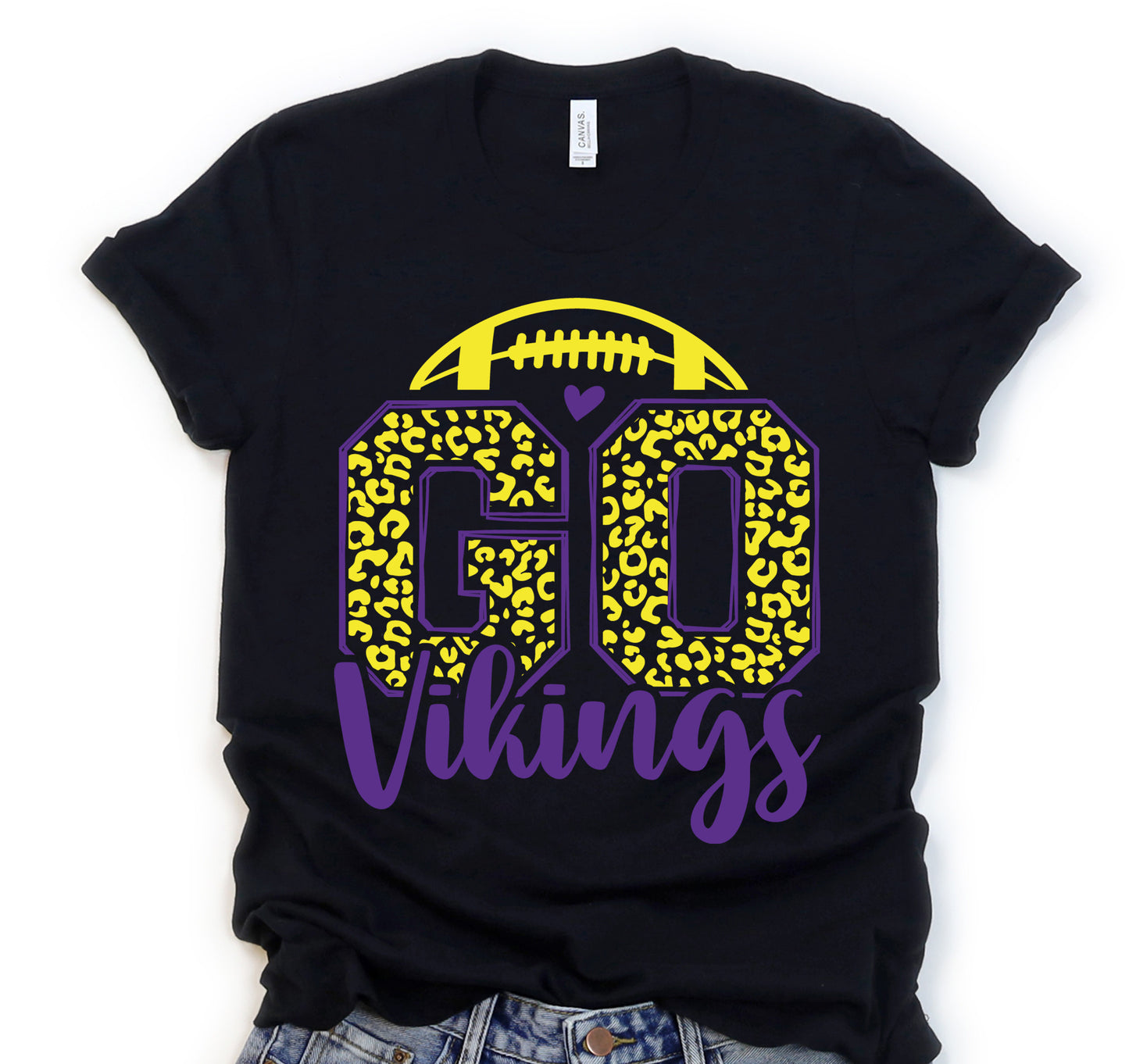 Purple and Yellow Vikings DTF Transfers