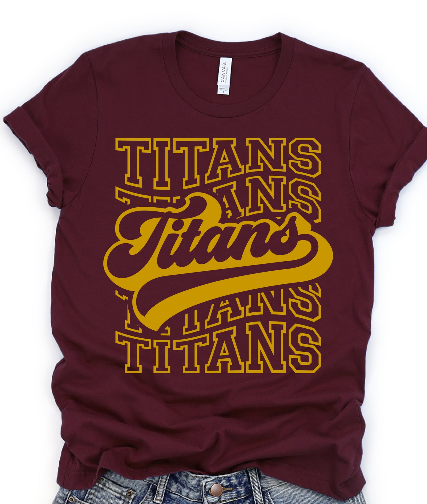 Titans Gold 001 DTF Transfers