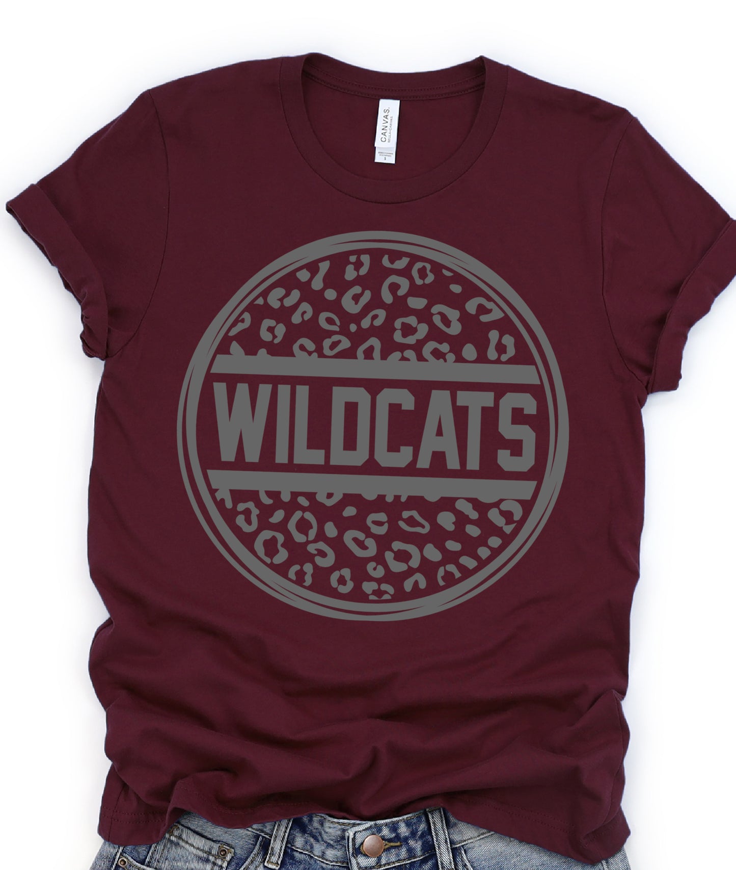Wildcats Leopard print Grey DTF Transfers
