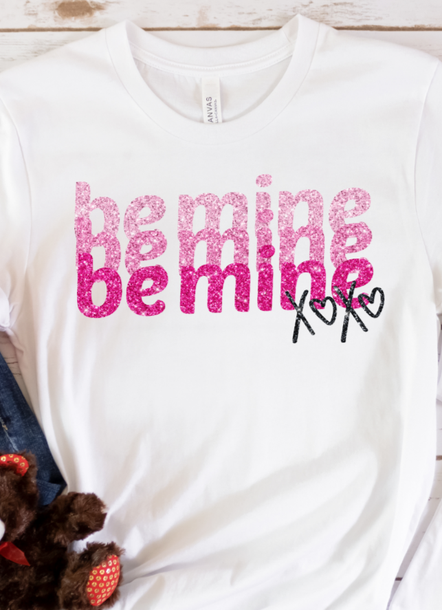 Be Mine XOXO Valentine DTF Transfers DTF4331