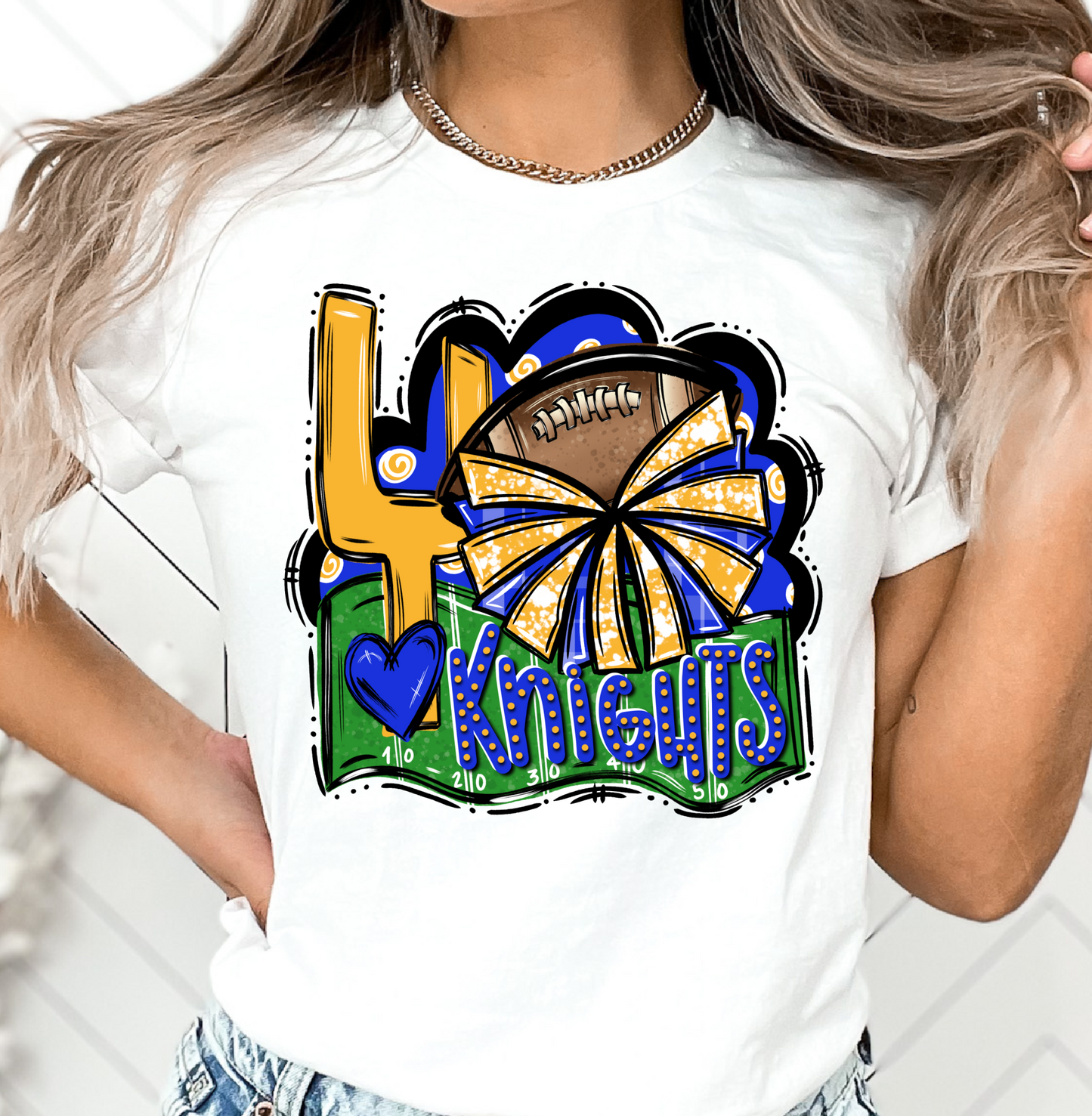 Knights Football Cheer - DTF Transfers- DTF1076