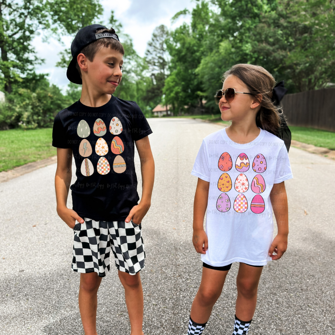 Boy Girl Eggs DTF Transfer