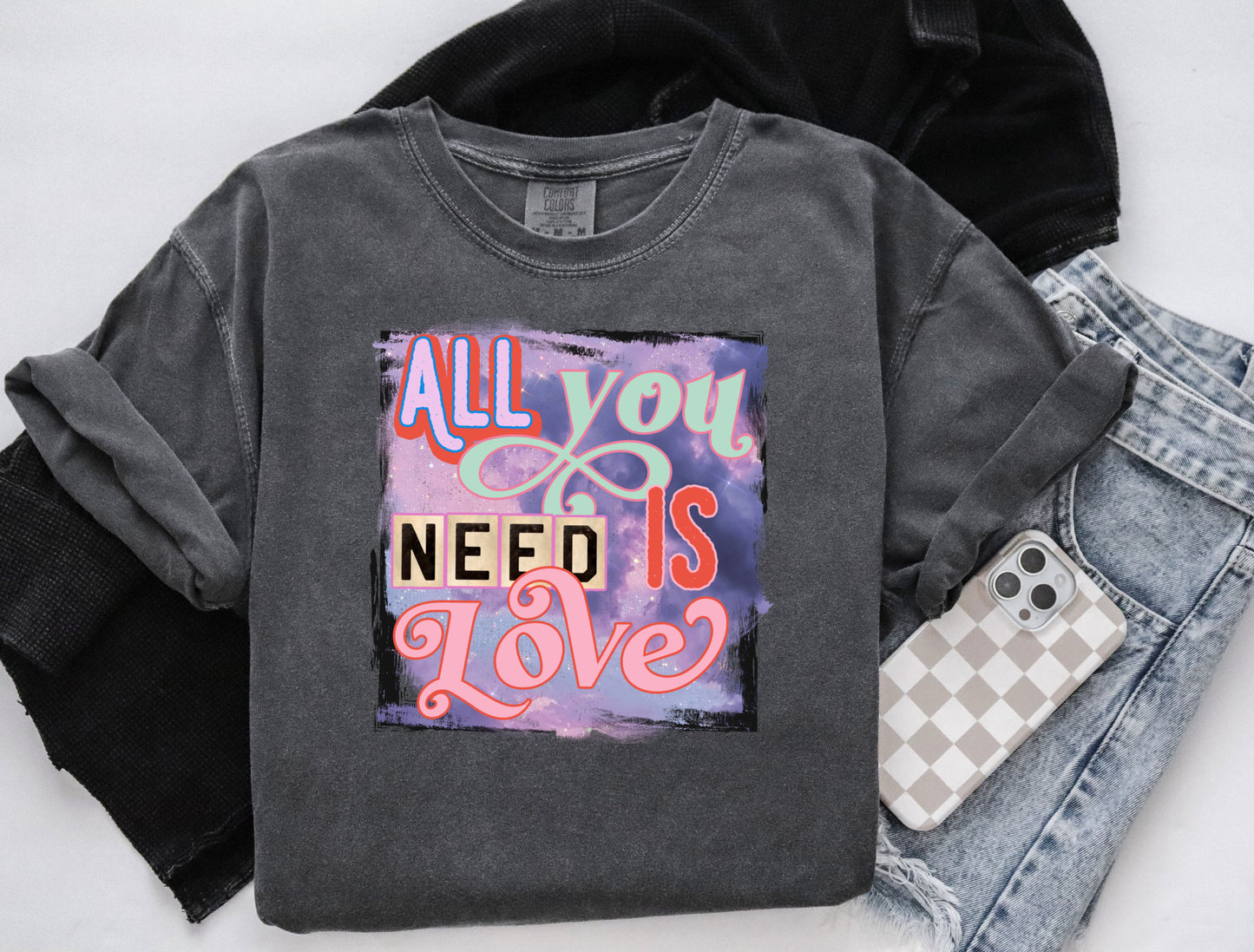 All You Need Is Love DTF Transfers