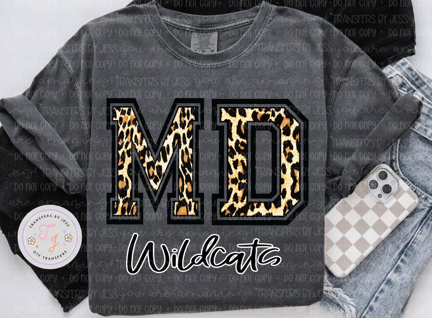 MD Wildcats Leopard print DTF Transfers