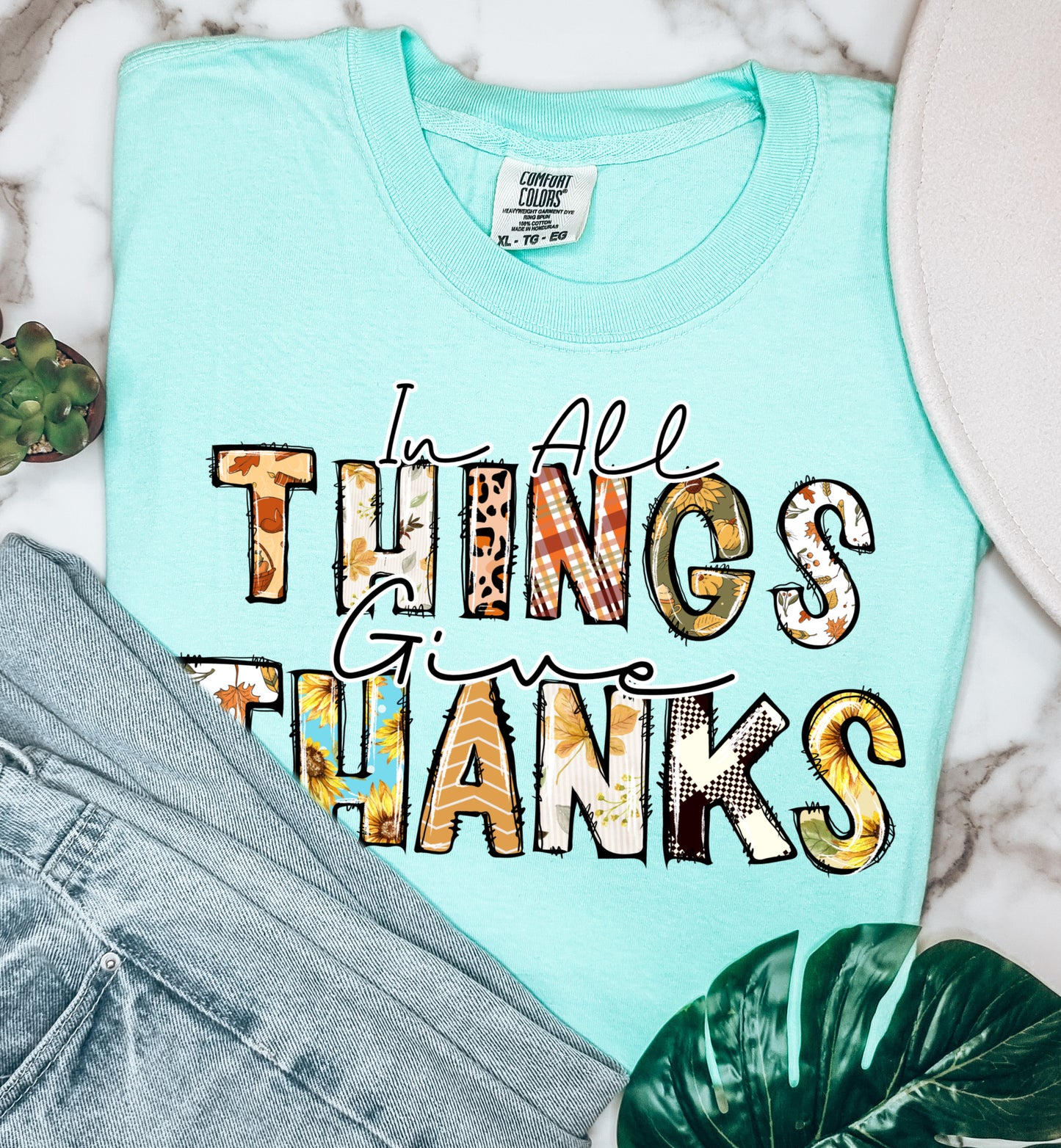 In all things give thanks Fall DTF Transfers DTF2141