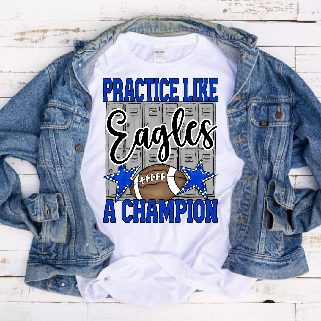 Practice Like A Champ Custom Mascot DTF Transfer