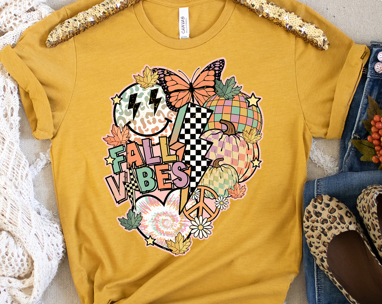 Fall Vibes Preppy DTF Transfers DTF4113