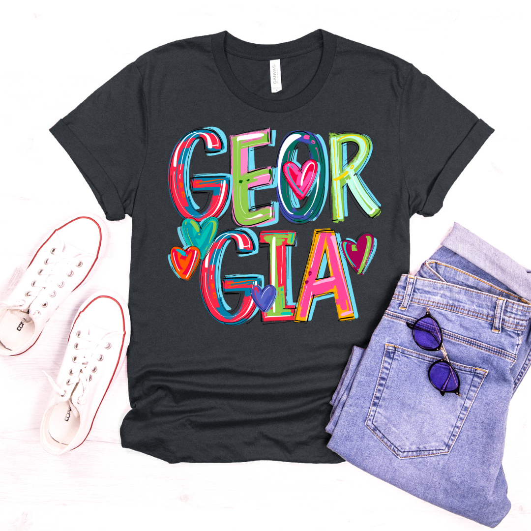 Georgia Cheery Doodle DTF Transfer